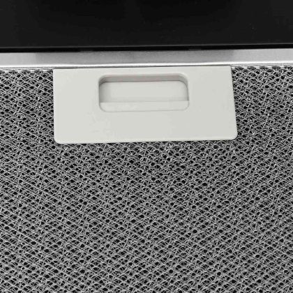 Стенен абсорбатор, 60 см, стомана и закалено стъкло, черен