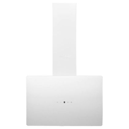 Стенен абсорбатор, 60 см, стомана и закалено стъкло, бял