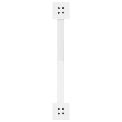 Крака за трапезна маса, X-образни, 2 бр., бели, 70x(72-73) см, стомана