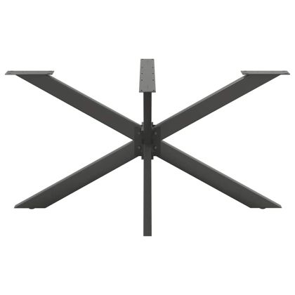 Крак за трапезна маса с форма на паяк, антрацит, 150x78x(72-73) см, стомана