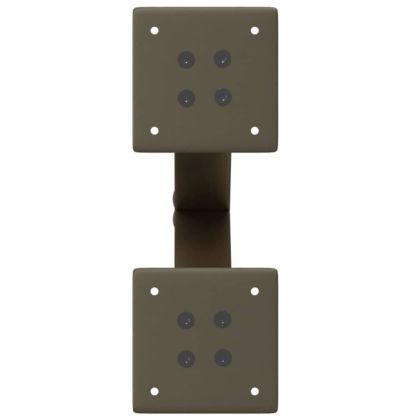 Крака за масичка за кафе, X-образни, 2 бр., естествена стомана, 28 x (42-43) см, стомана