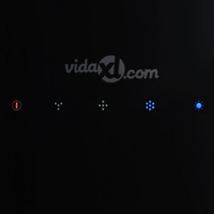 Висящ аспиратор островен, LCD сензор, закалено стъкло