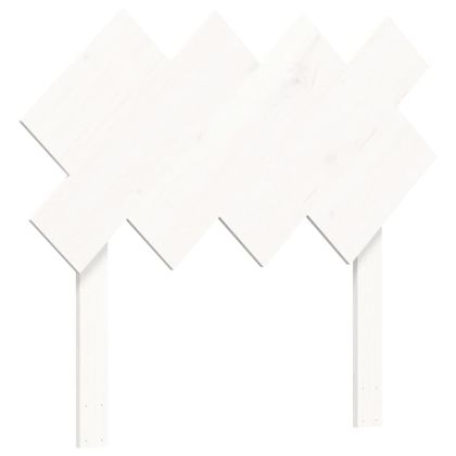 Рамка за легло с табла бяла Single масивна дървесина