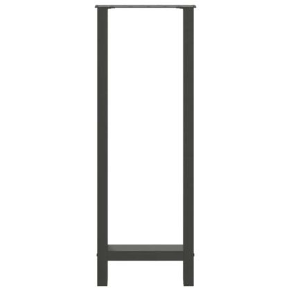 Крака за бар маса, антрацит, 2 бр., 50 x (110-111) см, стомана