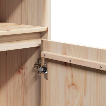 Висок шкаф, 37x34x110 см, борово дърво масив