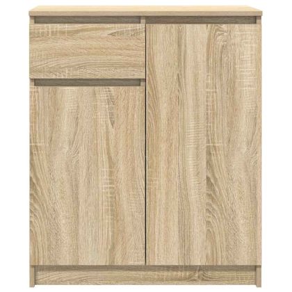 Бюфет с чекмеджета, дъб сонома, 71x35x84 см, инженерно дърво