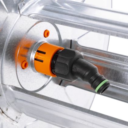 Макара за маркуч стенен монтаж за 50 м 1/2" стомана