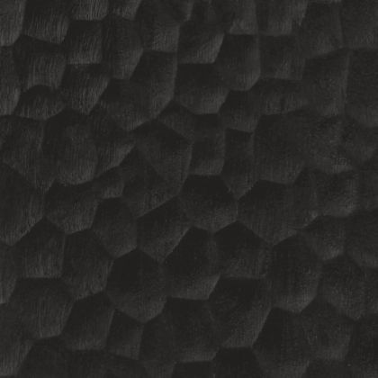 Страничен шкаф, черен, 90x33x75 см, манго масивно дърво