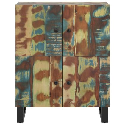 Сайдборд с 4 врати, 60x33x75 см, регенерирано дърво масив