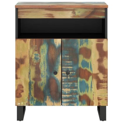 Сайдборд с 2 врати, 60x33x75 см, регенерирано дърво масив