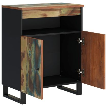 Сайдборд с 2 врати, 60x33x75 см, регенерирано дърво масив