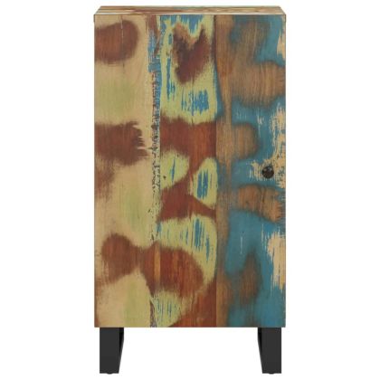 Сайдборд с врата 40x31x75 см масивно регенерирано дърво