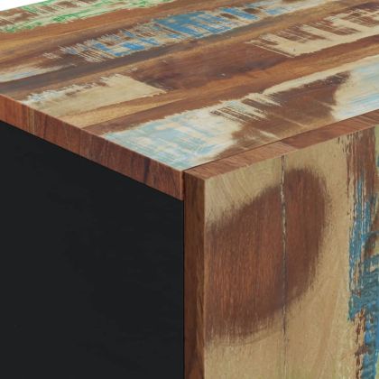 Сайдборд с врата 40x31x75 см масивно регенерирано дърво