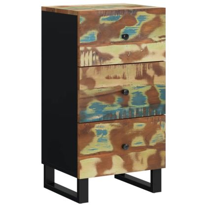 Бюфет с 3 чекмеджета 40x33,5x75 см масивно регенерирано дърво