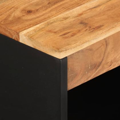 Сайдборд с 2 врати, 60x33x75 см, акациево дърво масив