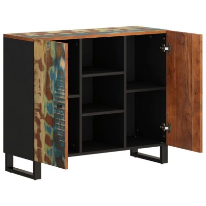 Сайдборд с 2 врати 90x33x75 см масивно регенерирано дърво