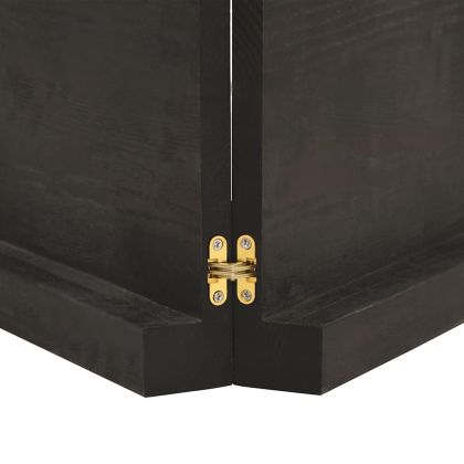 Стенен рафт тъмнокафяв 160x60x(2-6) см обработен масивен дъб