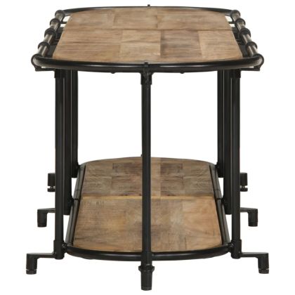 ТВ шкаф, 160x42x40 см, грубо мангово дърво масив