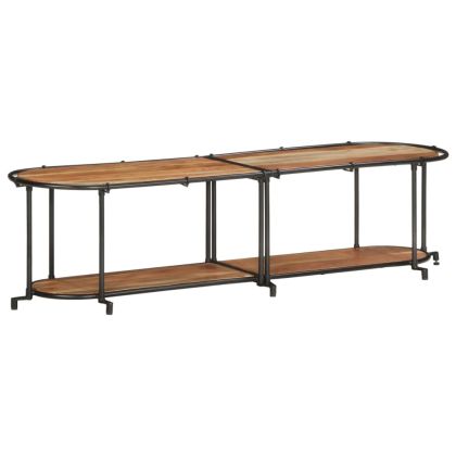 ТВ шкаф, 160x42x40 см, масивно акациево дърво