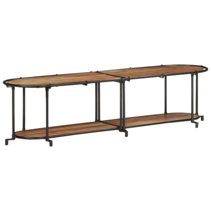 ТВ шкаф, 160x42x40 см, масивно акациево дърво