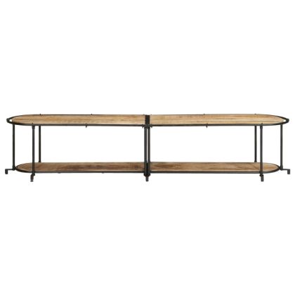 ТВ шкаф, 200x42x40 см, грубо мангово дърво масив