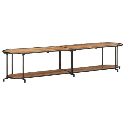 ТВ шкаф, 200x42x40 см, масивно акациево дърво