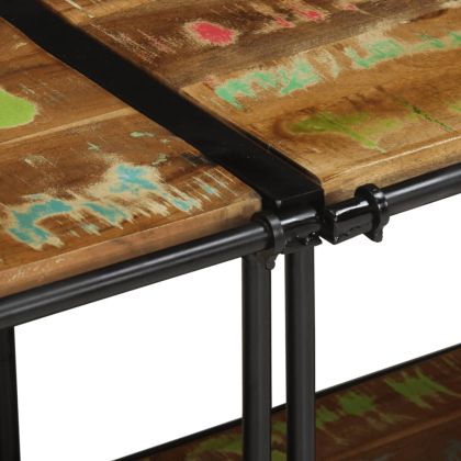 ТВ шкаф, 200x42x40 см, масивно регенерирано дърво