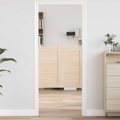 Люлеещи се врати Louvred Design 2 двойки масивна дървесина бор