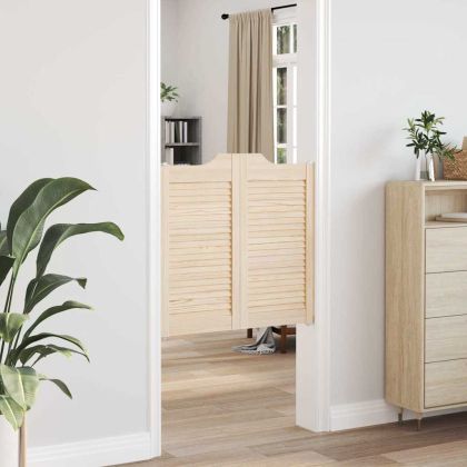 Люлеещи се врати Louvred Design 2 двойки масивна дървесина бор