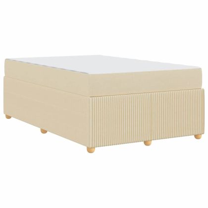 Рамка за легло с матрак Крем 120 x 190 cm текстил