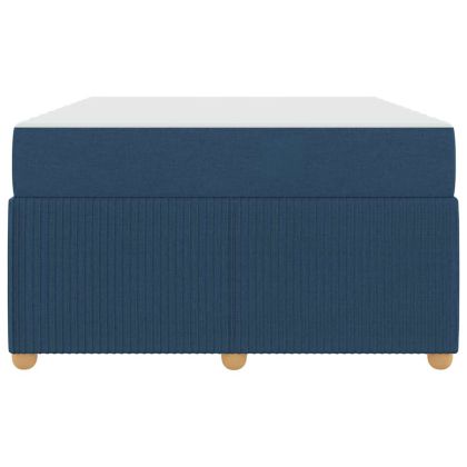 Рамка за легло с матрак Синьо 120 x 190 cm текстил