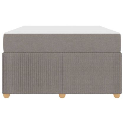 Рамка за легло с матрак Таупе 120 x 200 cm текстил