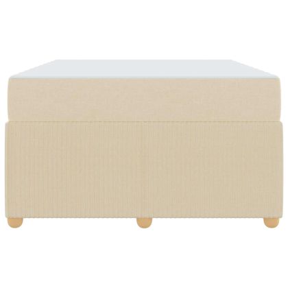 Рамка за легло с матрак Крем 120 x 200 cm текстил