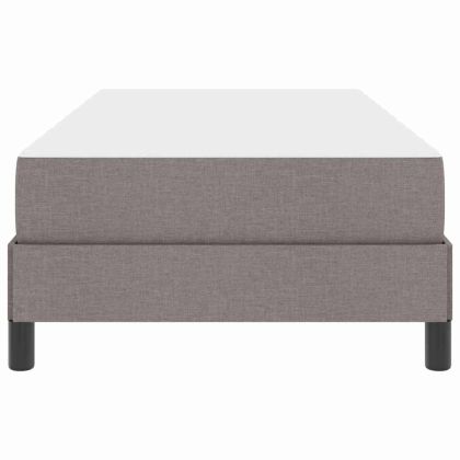 Легло с пружинирана основа с матрак Таупе 80 x 200 cm текстил
