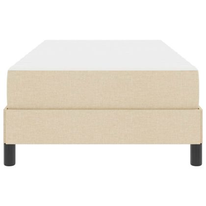 Легло с пружинирана основа с матрак Крем 80 x 200 cm текстил