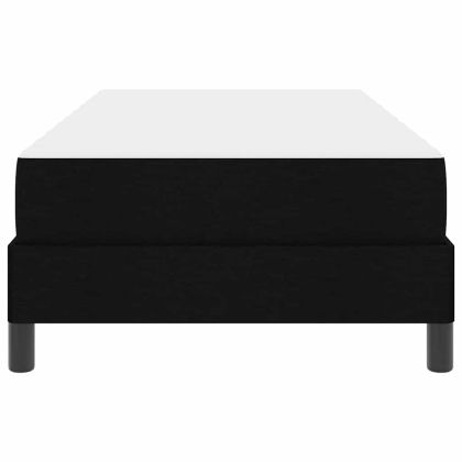 Легло с пружинирана основа с матрак Черно 90 x 190 cm текстил