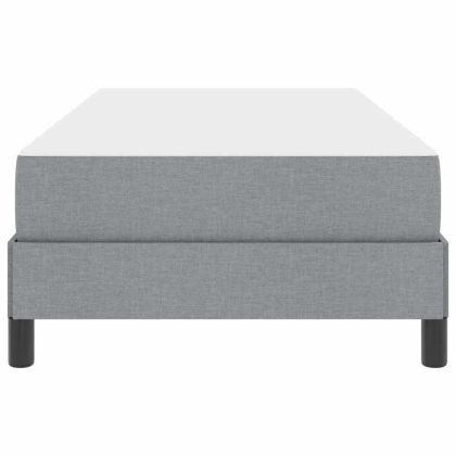 Легло с пружинирана основа Светлосиво 100 x 200 cm текстил