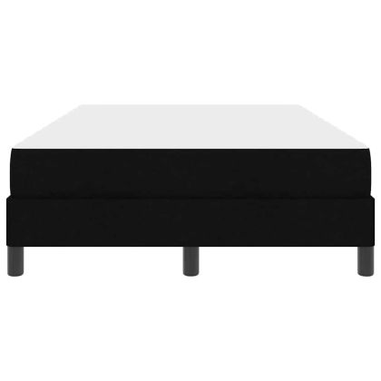 Легло с пружинирана основа с матрак Черно 120 x 190 cm текстил