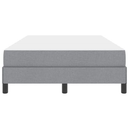 Легло с пружинирана основа Светлосиво 120 x 200 cm текстил