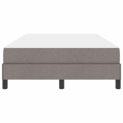 Легло с пружинирана основа с матрак Таупе 120 x 200 cm текстил