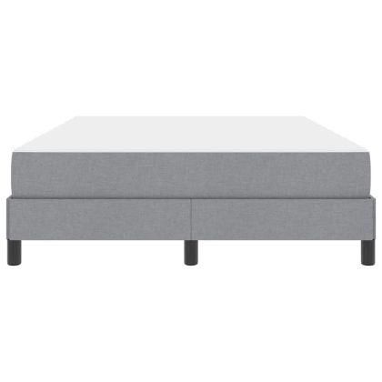 Легло с пружинирана основа Светлосиво 140 x 200 cm текстил