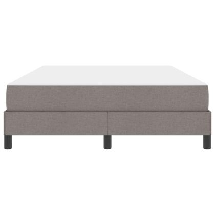 Легло с пружинирана основа с матрак Таупе 140 x 200 cm текстил