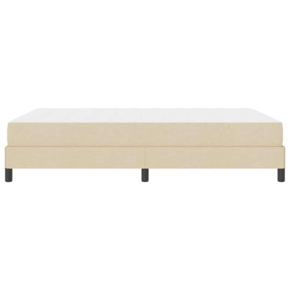 Легло с пружинирана основа с матрак Крем 140 x 200 cm текстил