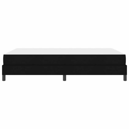Легло с пружинирана основа с матрак Черно 160 x 200 cm текстил