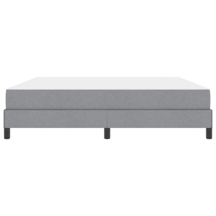 Легло с пружинирана основа Светлосиво 180 x 200 cm текстил