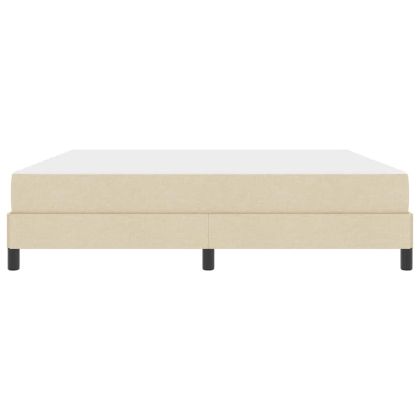 Легло с пружинирана основа с матрак Крем 180 x 200 cm текстил