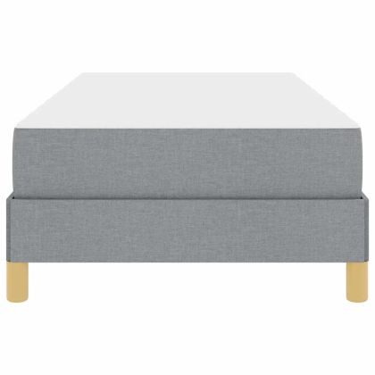 Легло с пружинирана основа Светлосиво 80 x 200 cm текстил