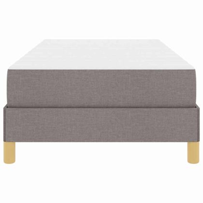 Легло с пружинирана основа Таупе 90 x 190 cm текстил