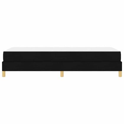 Легло с пружинирана основа Черно 90 x 200 cm текстил