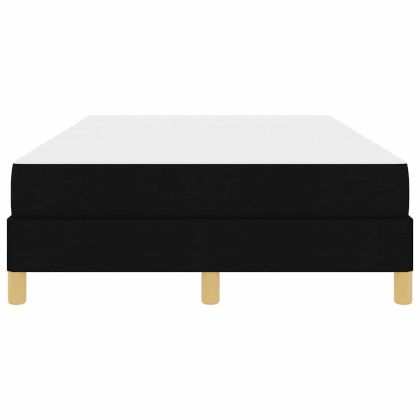 Легло с пружинирана основа Черно 120 x 200 cm текстил